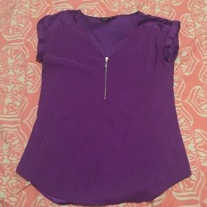 Express cap sleeve blouse